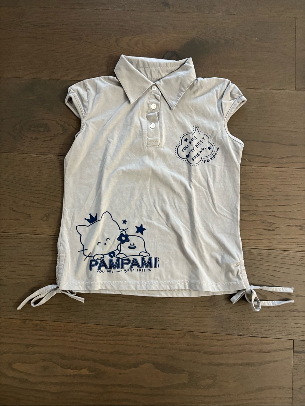 Pampani girls gray best friends top sz 10/12 NWT